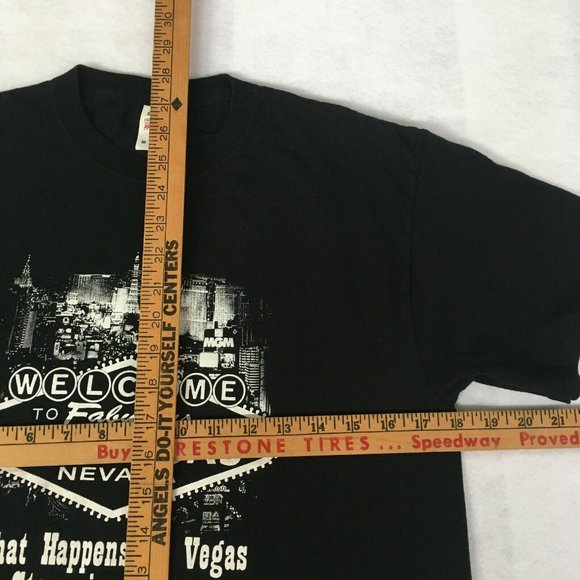 #69 What Happens in Vegas Stays in Vegas Tee MED Welcome to Fabulous Las vegas - Picture 2 of 8